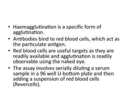 Determining the Reactivity and Titre of Serum using a Haemagglutination Assay
