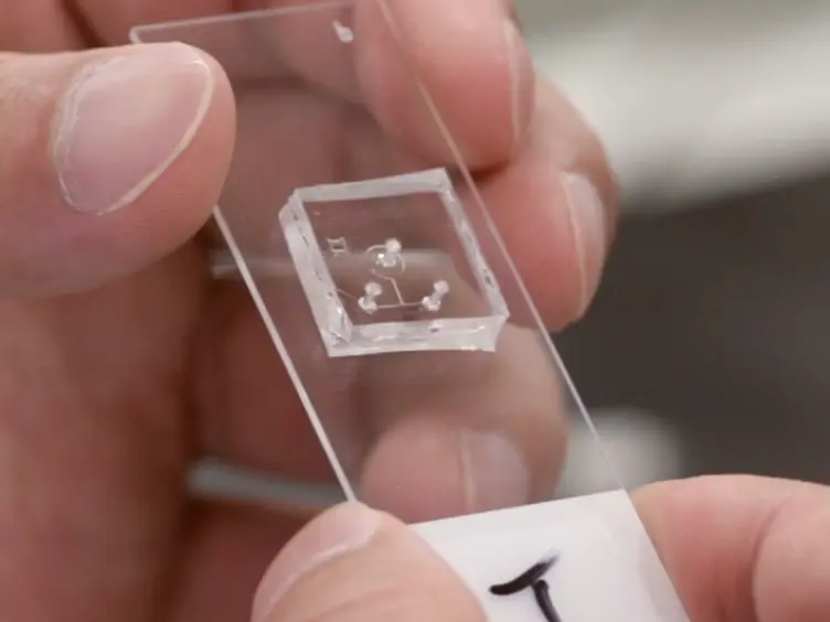 Analyzing Mixing Inhomogeneity in a Microfluidic Device by Microscale Schlieren Technique