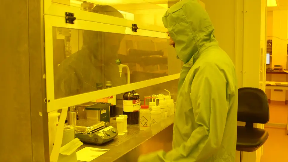 Production and Characterization of Vacuum Deposited Organic Light Emitting Diodes