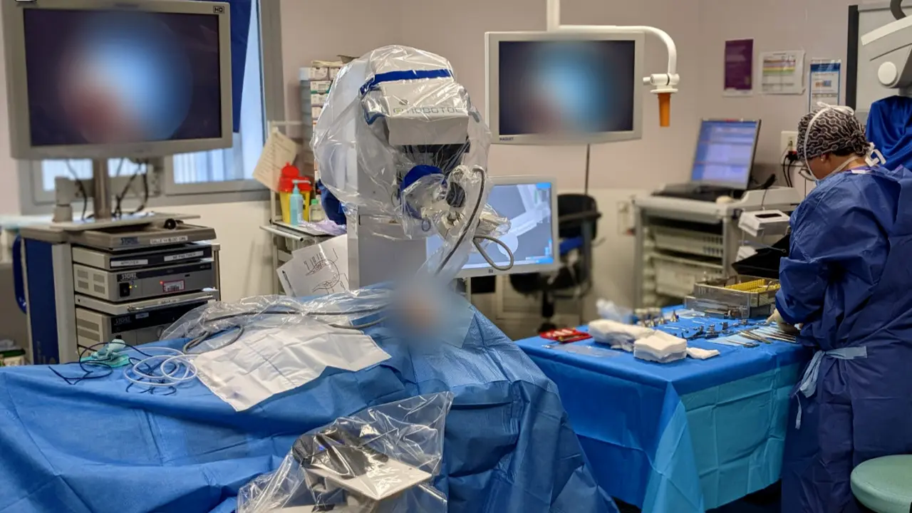 Robot-Assisted Transcanal Endoscopic Ear Surgery for Congenital Cholesteatoma